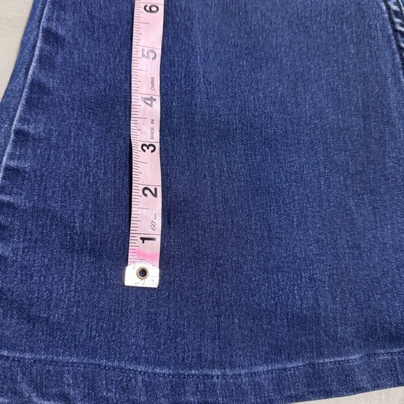 Free People Penny Pull-On Flare Jeans Echo Blue Bell Bottoms Size 28 - Picture 10 of 14